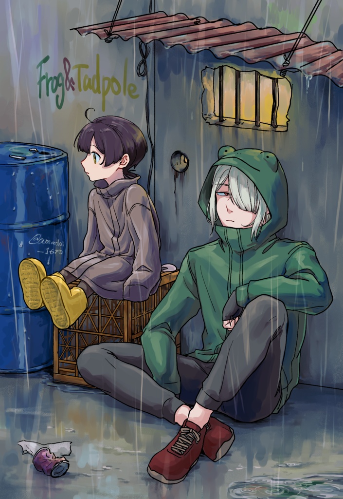 ポストカードセット（カエル師匠とオタマちゃん・君とドライヴ）