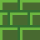 【ゲーム素材/ドット絵】レトロなレンガ壁3点セット(赤茶・石壁・苔むした壁)