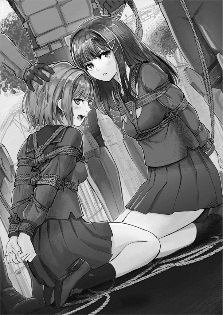 【緊縛】捕縛された女たち イラスト集