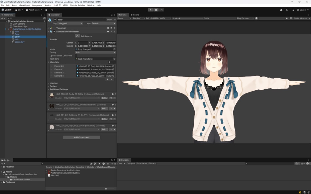 Unity Material Switcher
