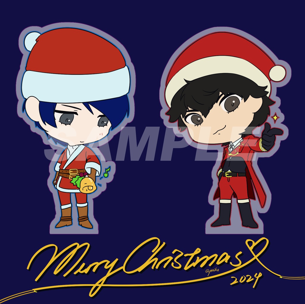 ペルソナ５クリスマスウェア　アクリルキーホルダー