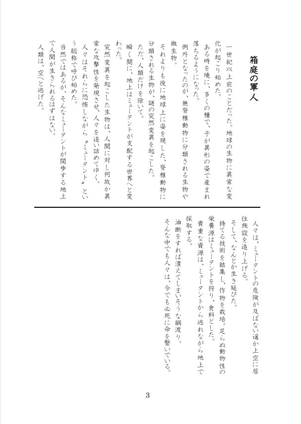 箱庭の軍人