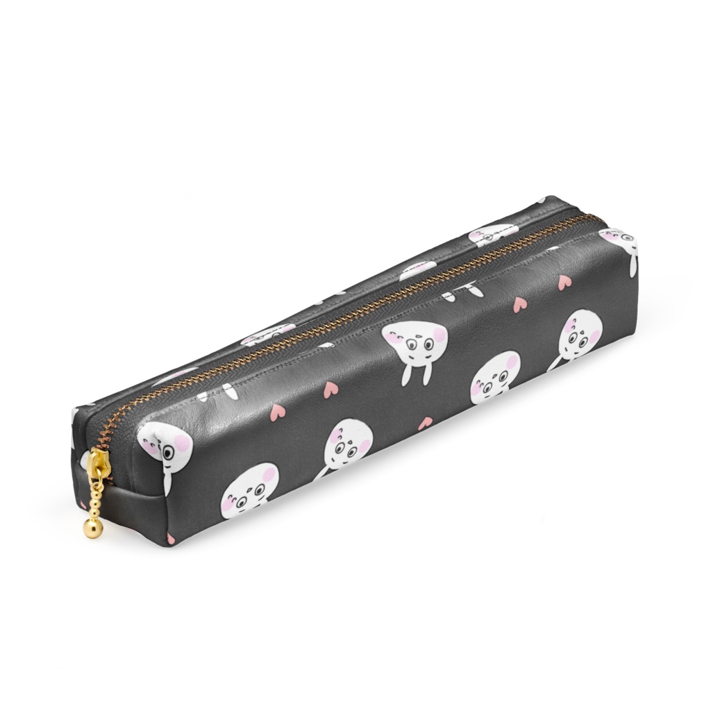 ミニまゆげうさぎ ペンケース グレーブラック