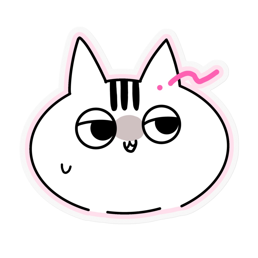 ねこくんのお顔 ステッカー