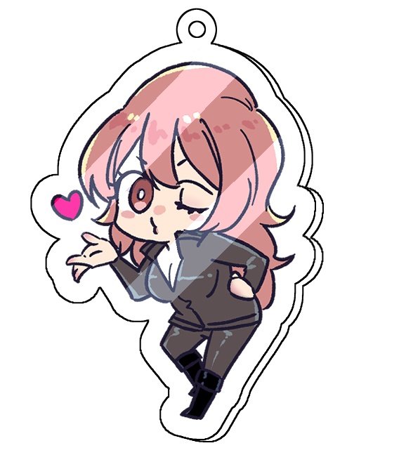 繋がるアクリルキーホルダー