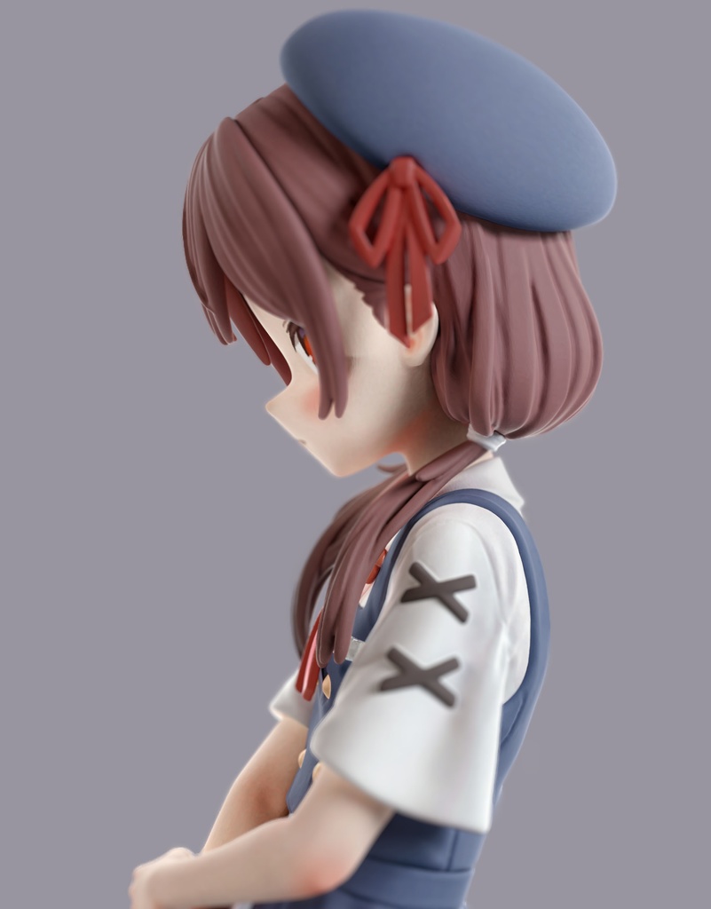 #03 女の子(制服) 1/6 スケールフィギュア用 3Dモデル