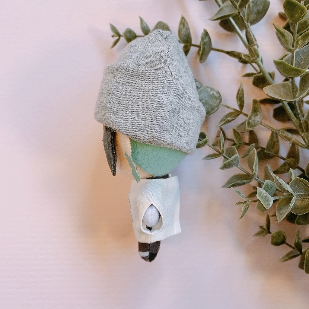 シンプルなニット帽 10cmぬい用