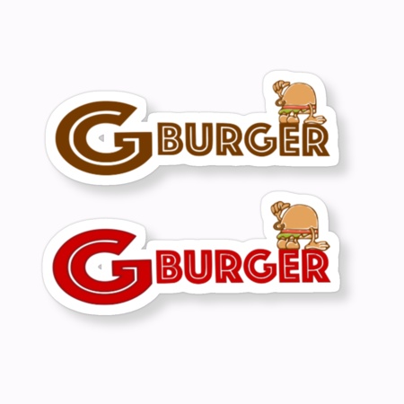 ロゴカットステッカー　レトロ１枚