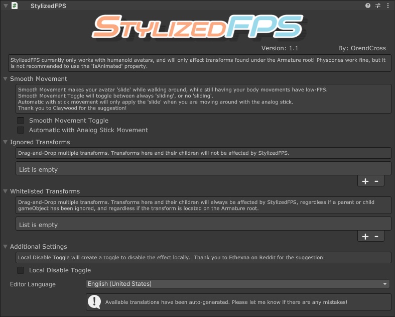 【VRChat】StylizedFPS | スタイリッシュ・フレームレート【ModularAvatar/NDMF】