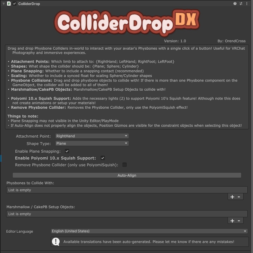 【VRChat】ColliderDropDX コライダードロップ Avatar world-collision tool!【ModularAvatar/NDMF】