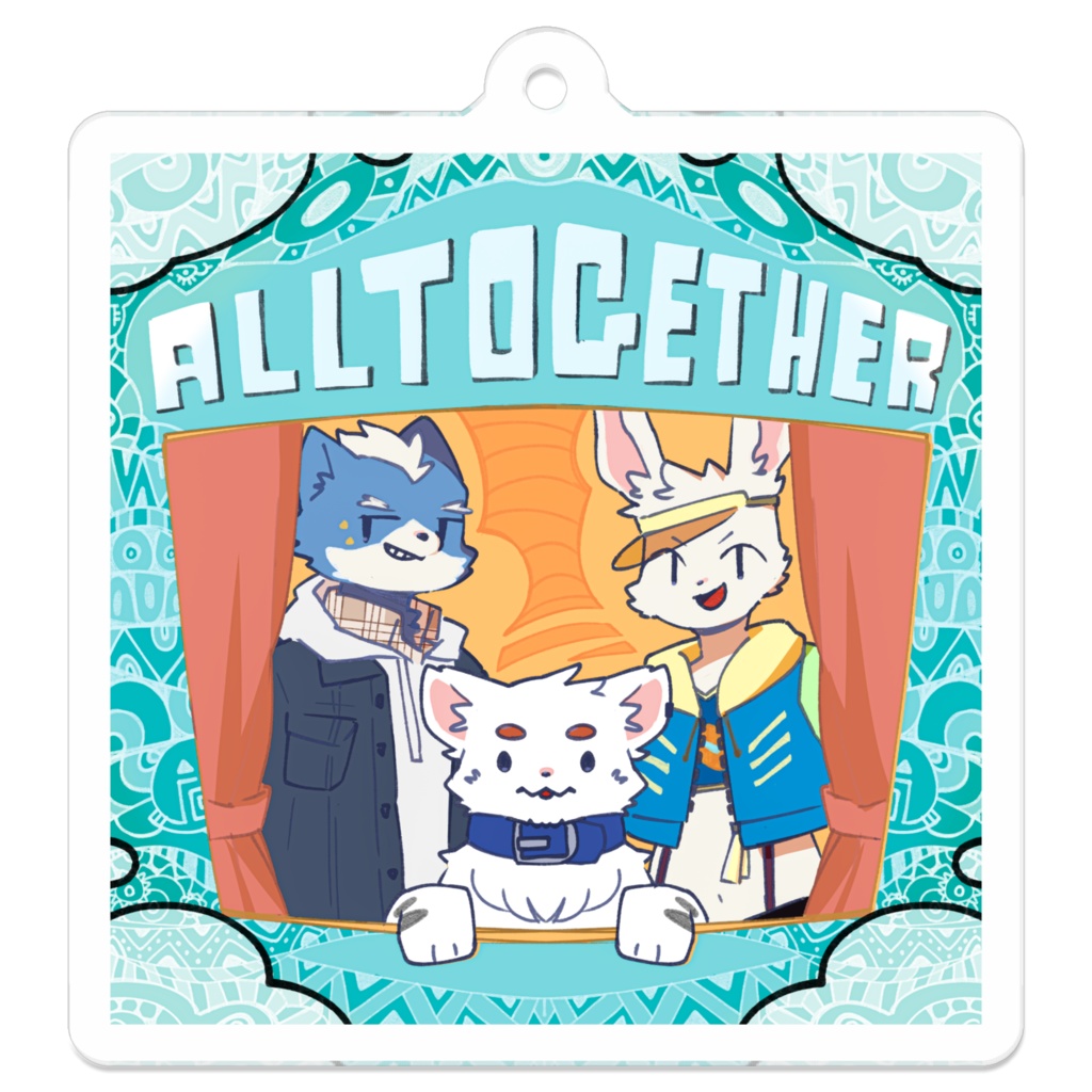 All together アクリルキーホルダー