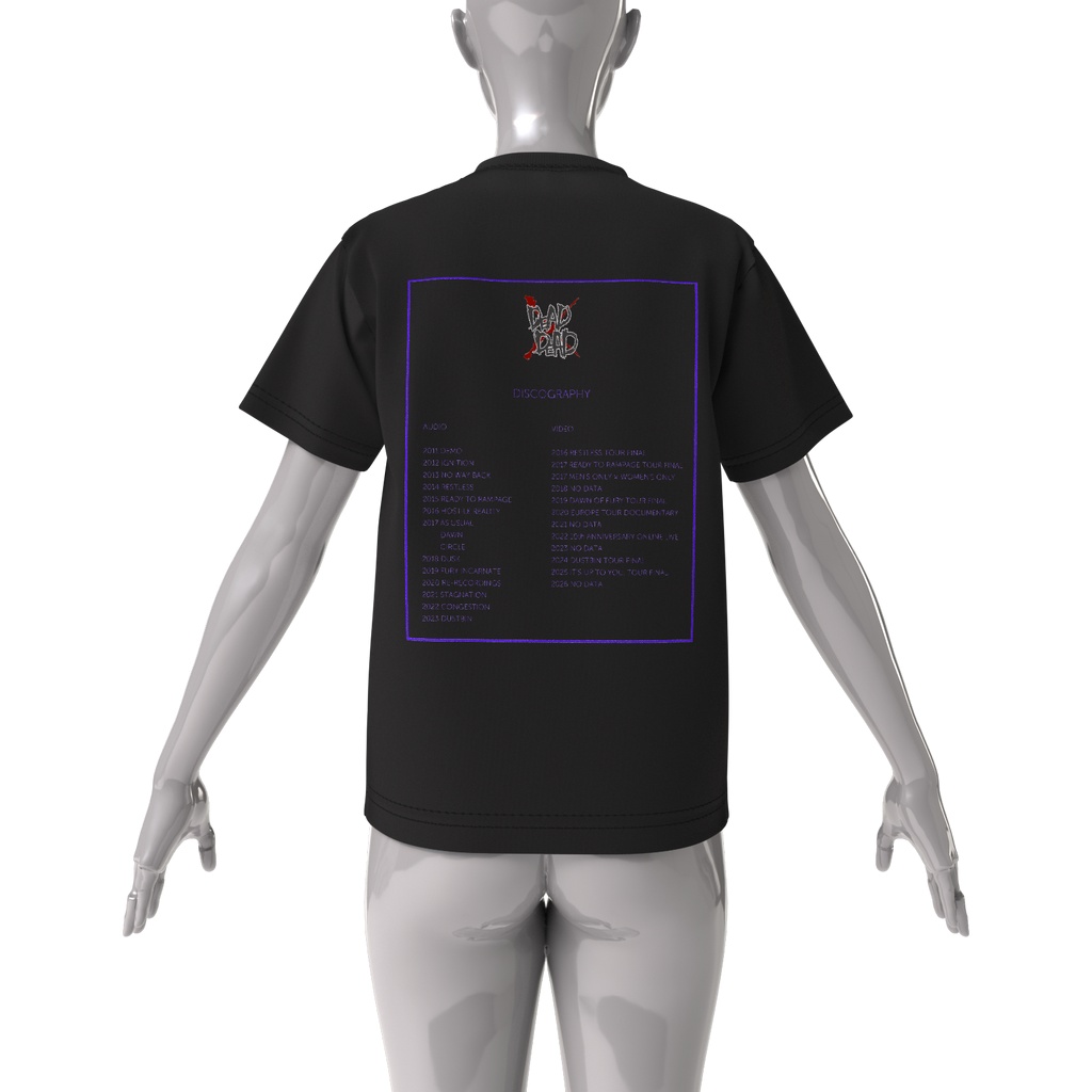 DEAD×DEAD 15th Anniversary "NO LIMIT,NO MERCY" ビッグシルエットTシャツ