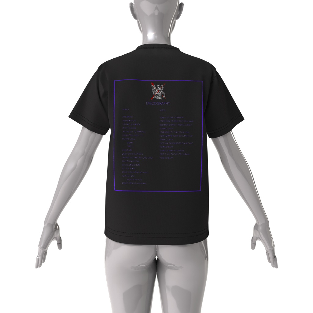 DEAD×DEAD 15th Anniversary "NO LIMIT,NO MERCY" ビッグシルエットTシャツ:BLACK