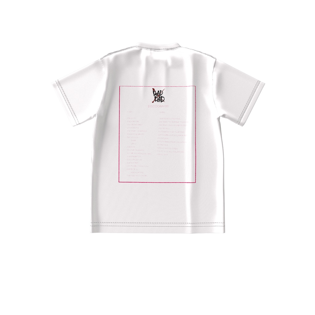 DEAD×DEAD 15th Anniversary "NO LIMIT,NO MERCY" ビッグシルエットTシャツ:WHITE
