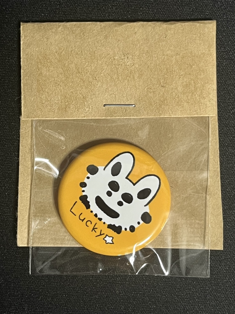 【うちの子】HAPPY!LUCKY☆YUMMY♡【缶バッジ/32mm】