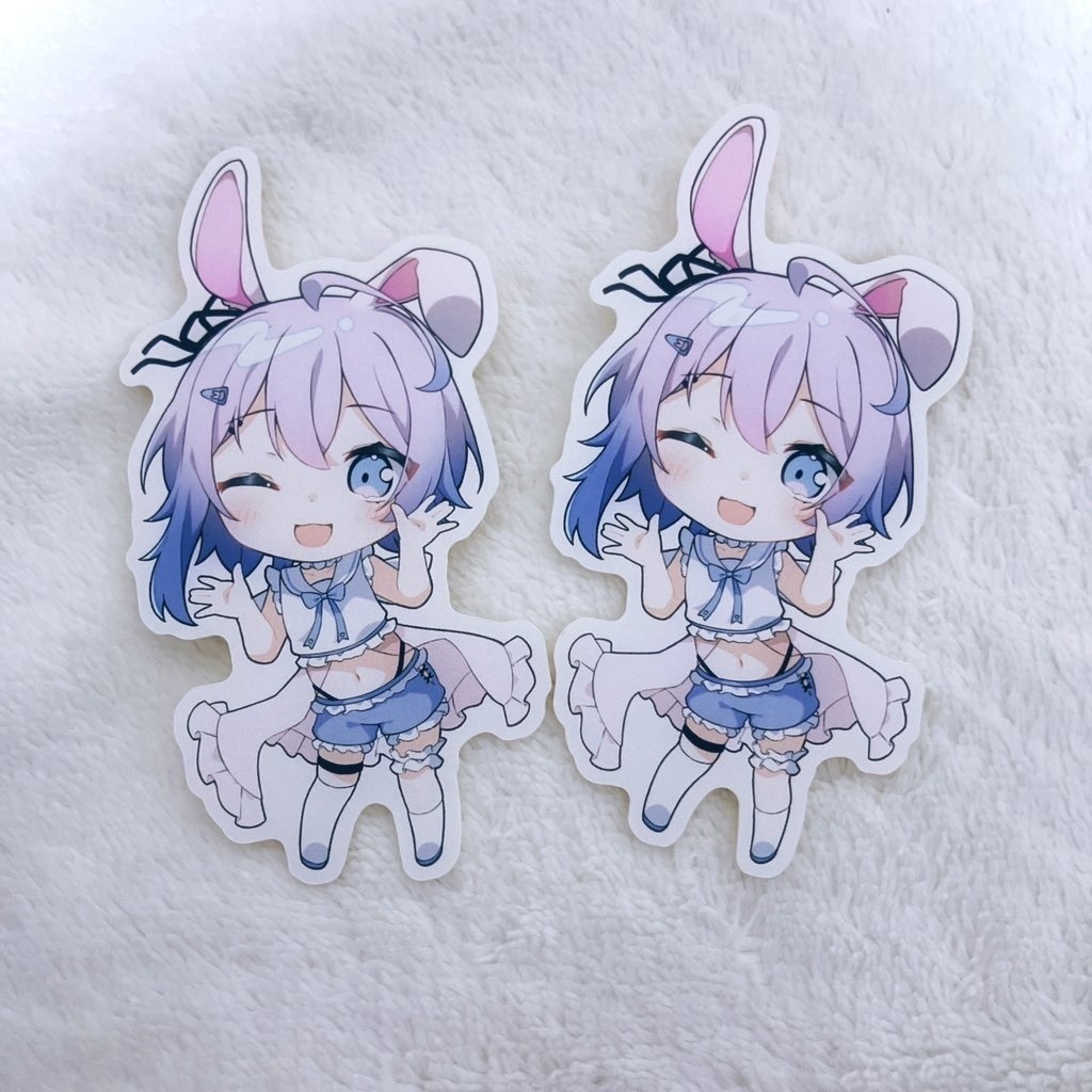 【夢望兎らすと生誕祭2024】ちびキャラステッカー