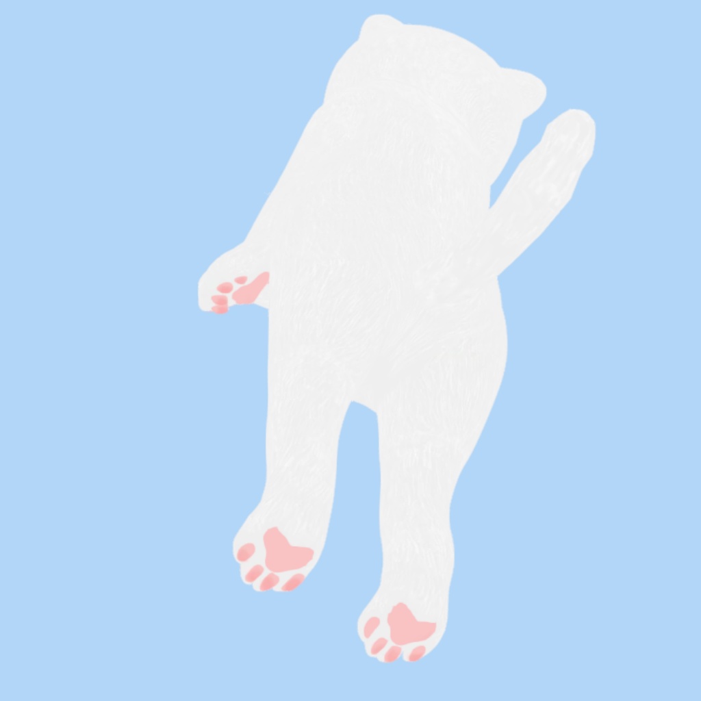 白猫(オッドアイ)3Dアバター【cluster・AVATAVI向け】/まちねこアバターシリーズ