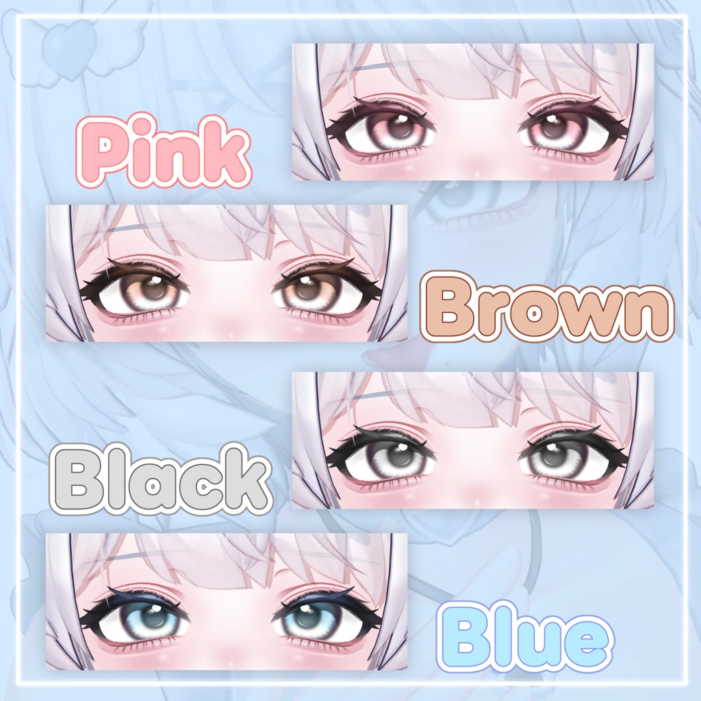 【 クマリ専用 】ʚ♡ Eye & Make up Texture +BlendShape♡ɞ