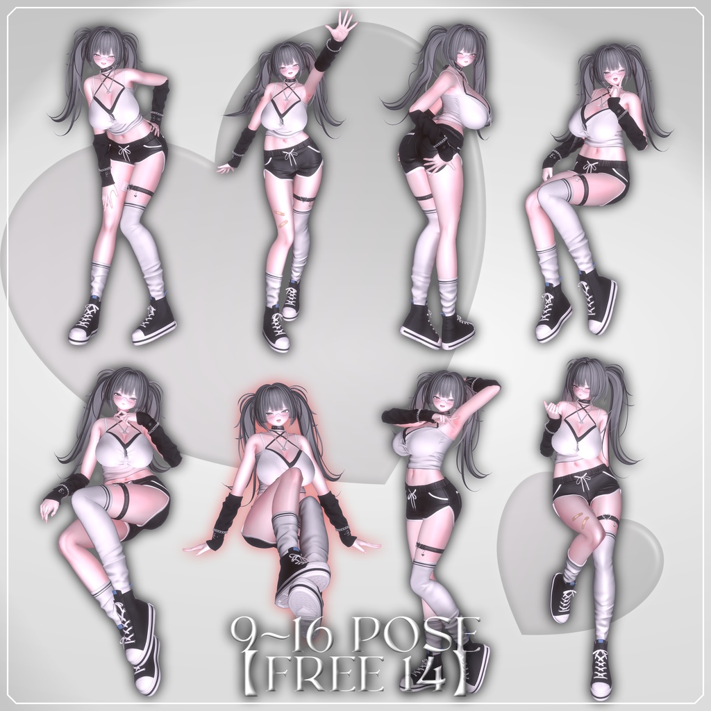 〖 無料/Free5種〗 OyuQ 30+5 Pose Set ver.1 〖 10Avater対応 〗