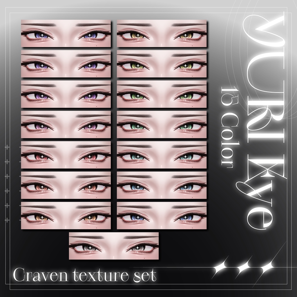 ✨SALE【Yuri/悠莉】 Eye&Make up&Body&Face BlendShape♰ Craven Texture SET ♰