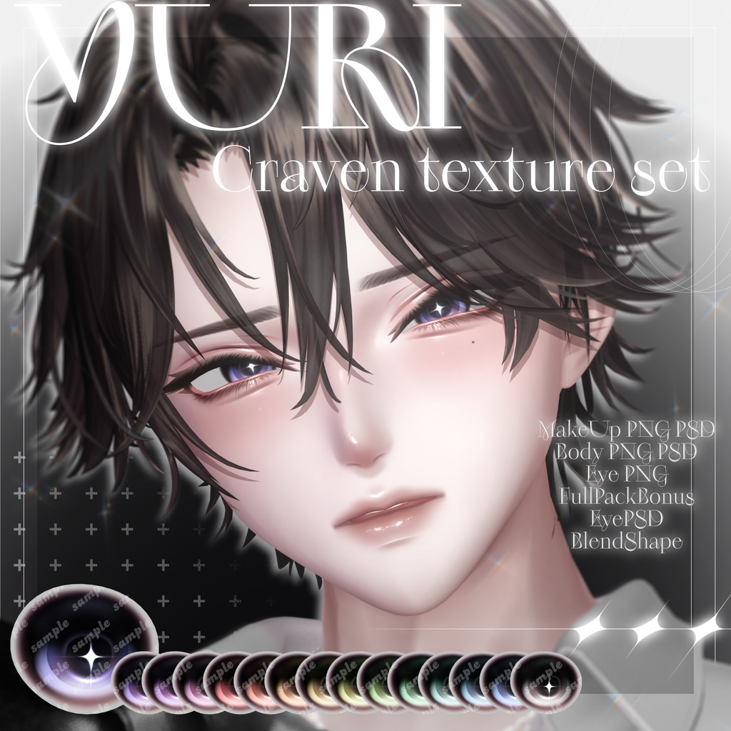 ✨SALE【Yuri/悠莉】 Eye&Make up&Body&Face BlendShape♰ Craven Texture SET ♰