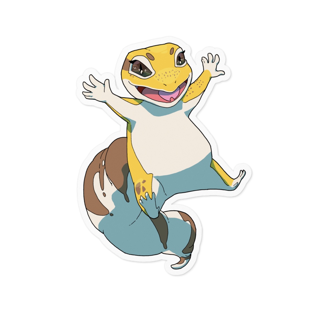 一周年記念イラストステッカー