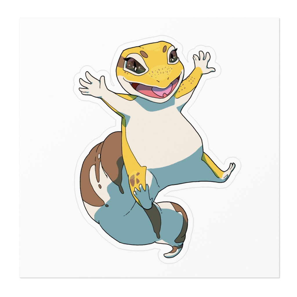 一周年記念イラストステッカー