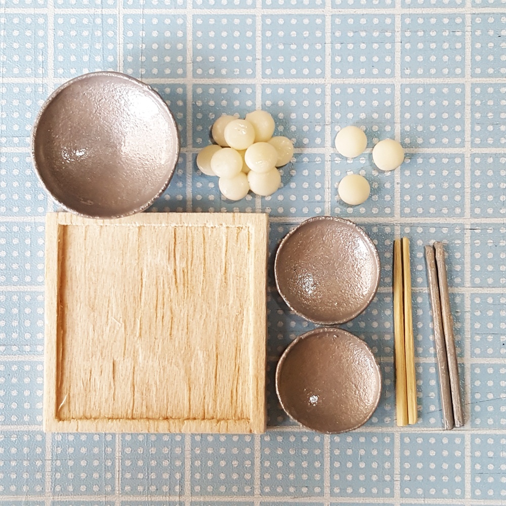 ★完売★【1/6スケール】三日夜餅(三日夜の餅/三日の餅)(ミニチュアフード)