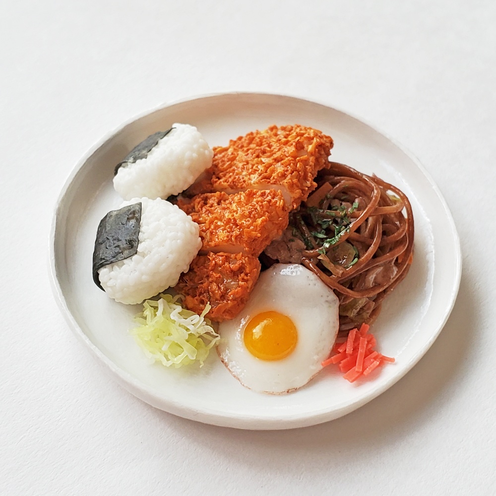 ★完売★【ミニチュア】カロリーおばけプレート(フェイクフード)