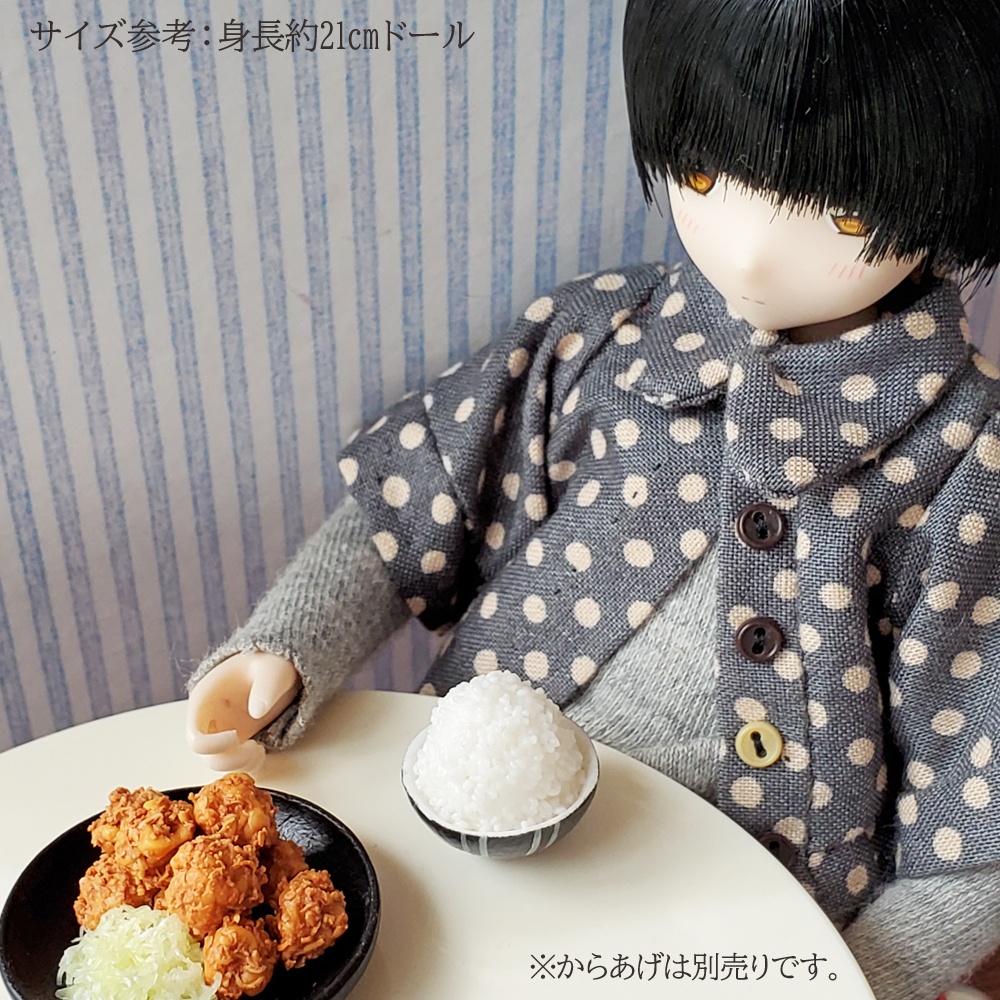 ★完売★【ミニチュア】山盛りご飯(フェイクフード)