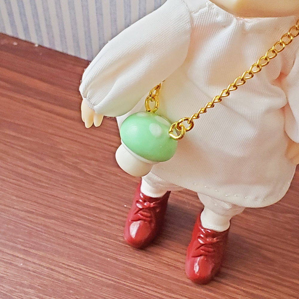 ★在庫セール★【在庫限り完売】ポシェット風アクセサリー『非常食 きのこ』