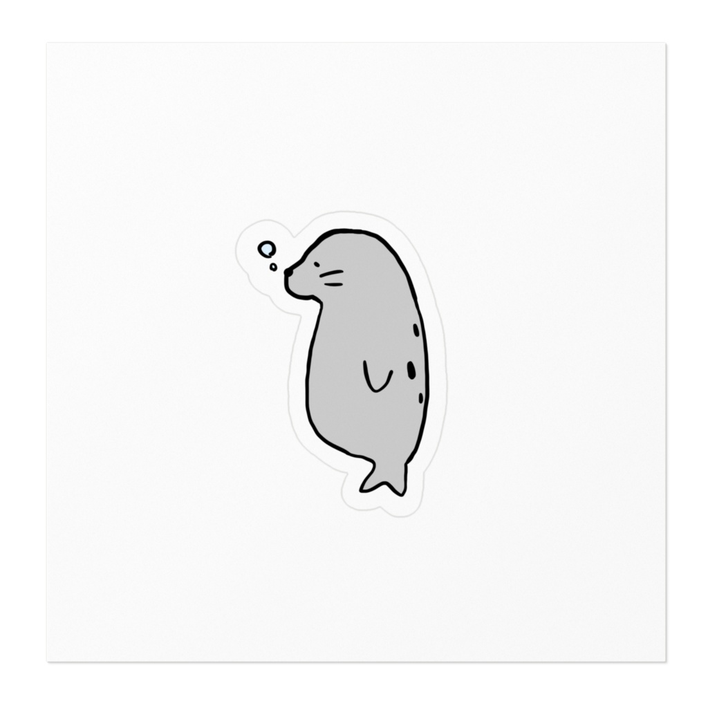 ねむねむあざらしさんステッカー