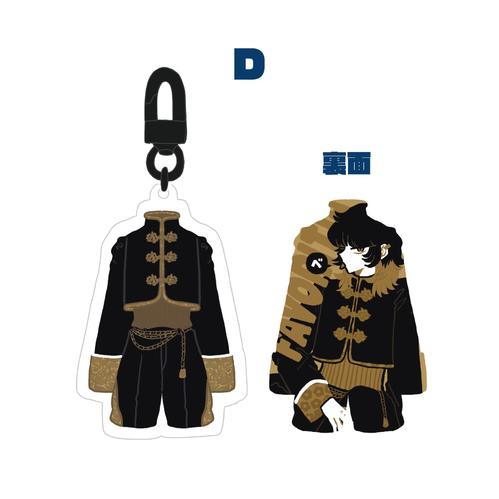 両面アクリルキーホルダー