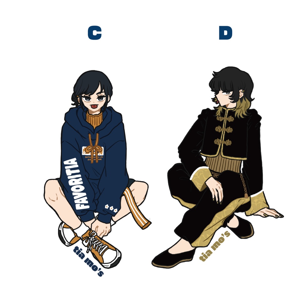 全身ステッカー