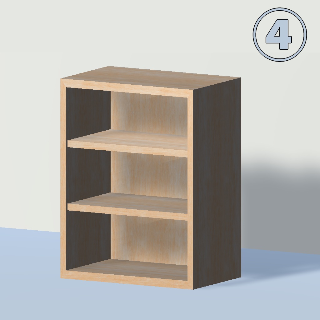 【3Dモデル】棚・ベッドサイドランプ・ナイトテーブル