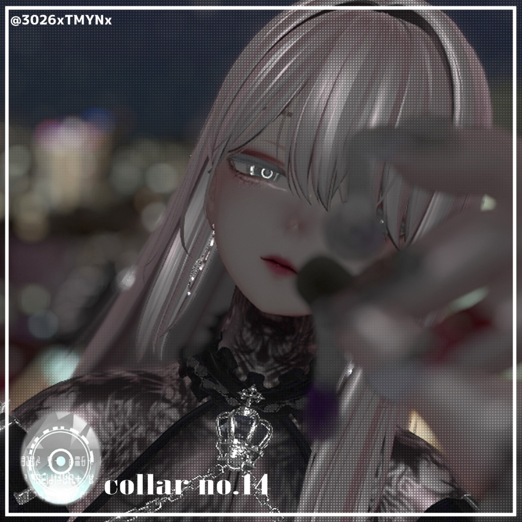 【森羅対応】Cyber circle eye texture 【15collar】