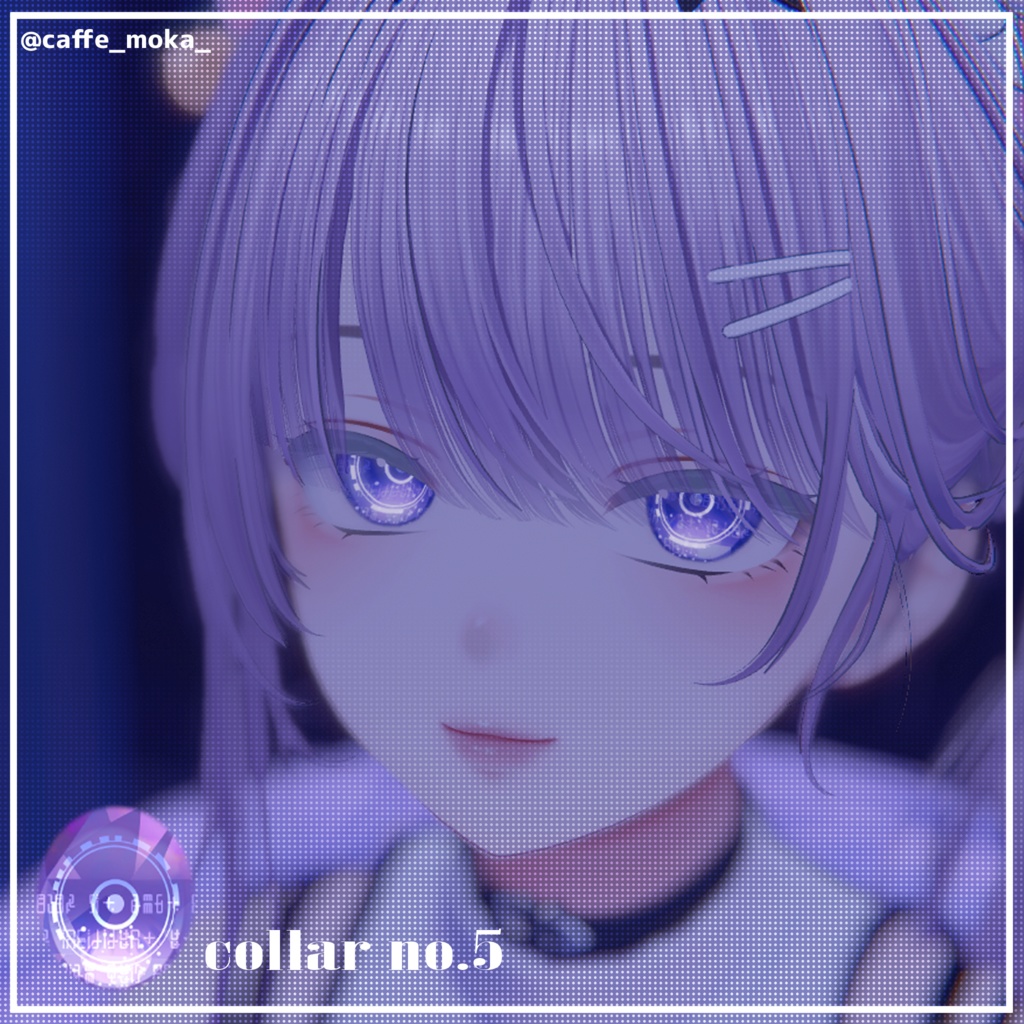 【森羅対応】Cyber circle eye texture 【15collar】