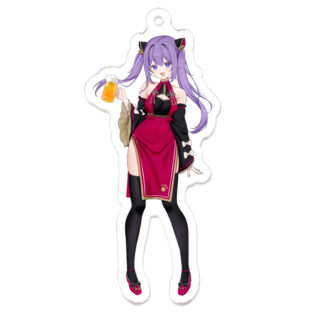 7_a チャイナ服ビジュアル アクリルキーホルダー