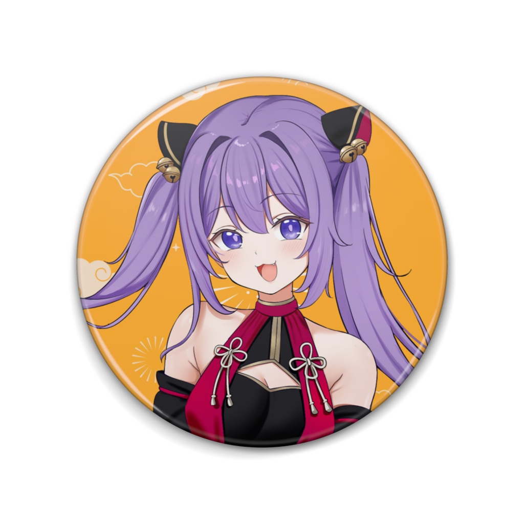 7_a チャイナ服ビジュアル 缶バッジ