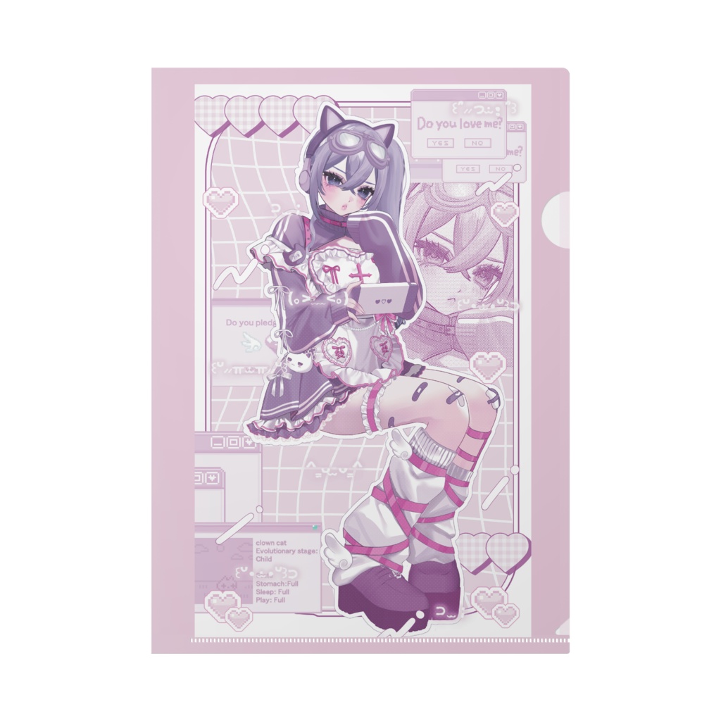 7_a メイドジャージ クリアファイル A4