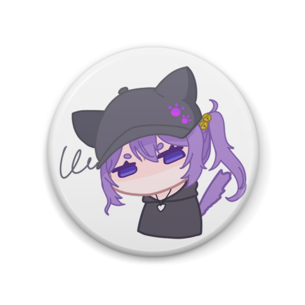 7_a 不機嫌猫 缶バッジ