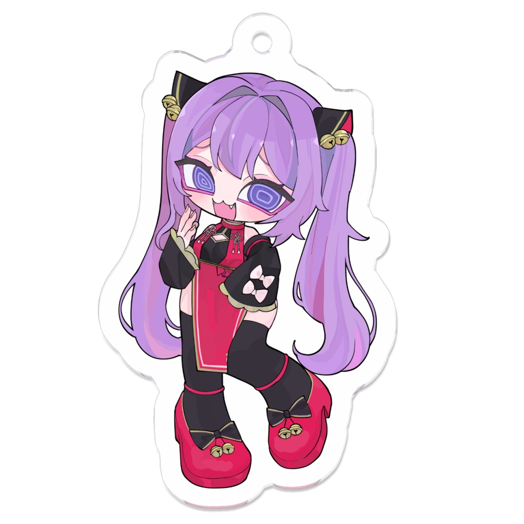 7_a チャイナ服ビジュアル アクリルキーホルダー