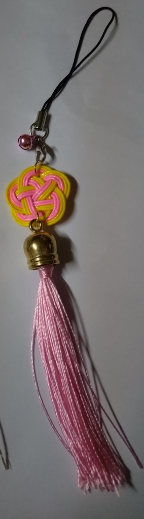 水引×タッセルストラップ