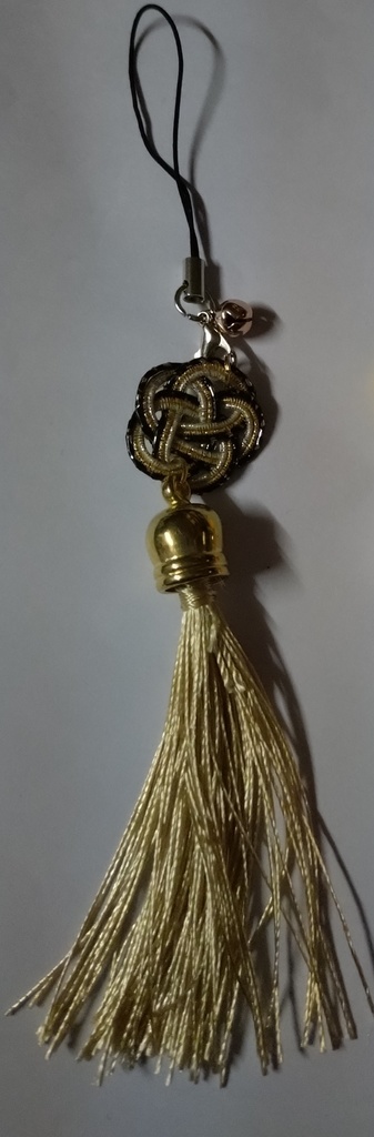 水引×タッセルストラップ