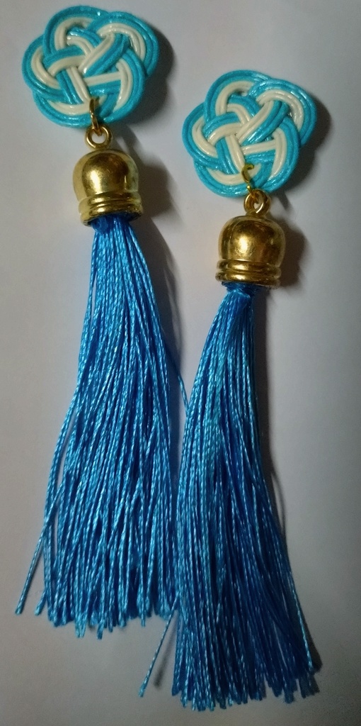 水引×タッセルピアスorイヤリング