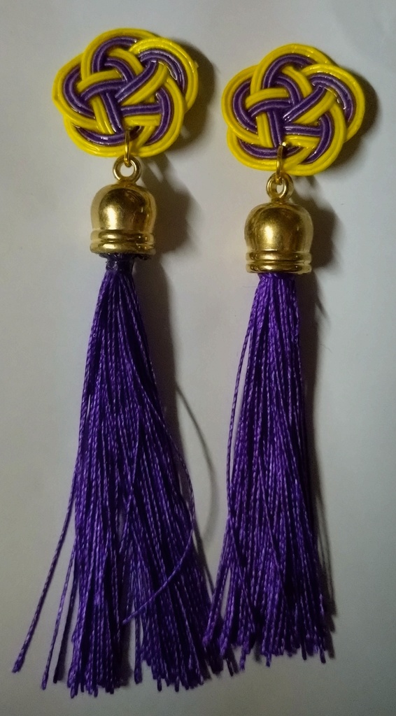 水引×タッセルピアスorイヤリング