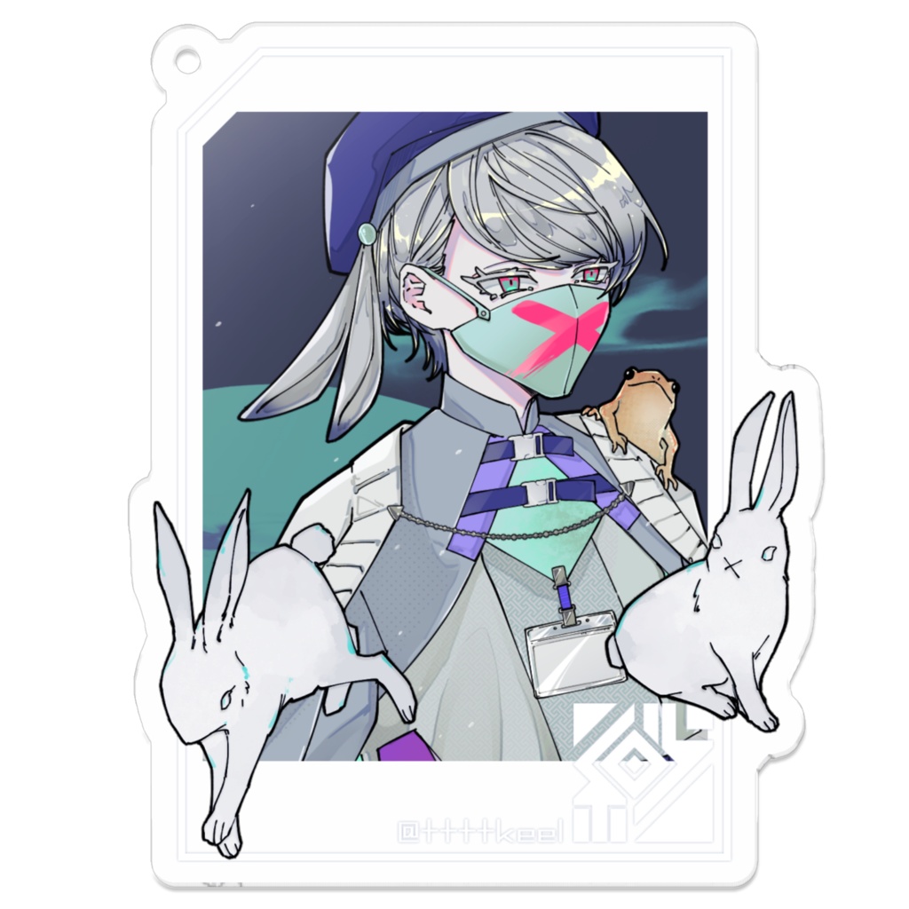 玉兎 アクリルキーホルダー