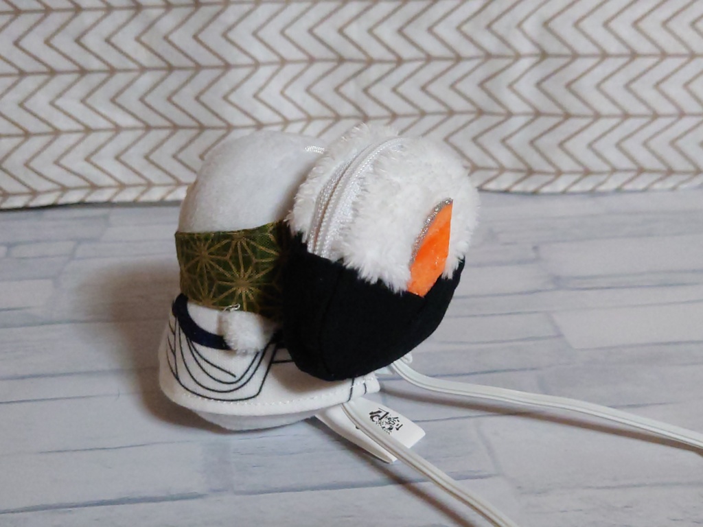 送込*C-07】おにぎりポーチ・枝豆