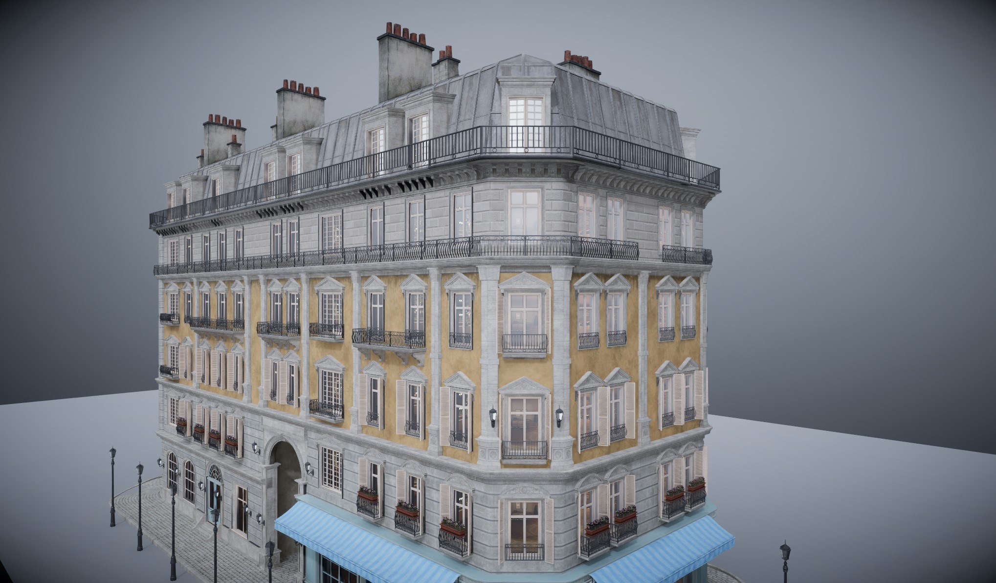 ヨーロッパの建物のファサード/European Building Facades [VRChat] - Cattus Shop - BOOTH