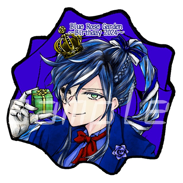 【aknkFA】ブルロガキービジュイラストアクキー
